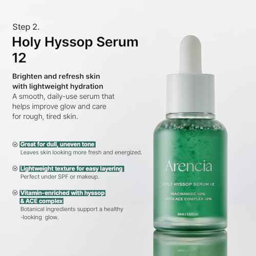 Arencia Glass Skin Renewal Set, 5-Step Korean Skincare Routine Bundle for Spotless Skin, Dark Spot Treatment, Hydrating
