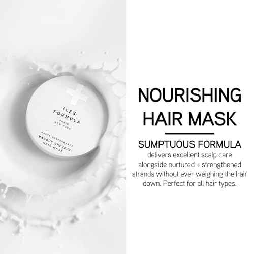 ILES FORMULA Hair Mask ? Deep Conditioning Hair Treatment for Dry, Damaged, Frizzy Hair - Lightweight Hair Repair Mask with Tucuma Butter, Macroloba Seed, Vitamins B5 & E | Hydrating, Color-Safe
