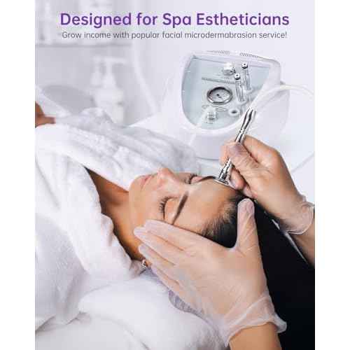 UNOISETION Diamond Microdermabrasion Machine Professional, Upgraded Facial Vacuum Dermabrasion for Exfoliation & Radiant Skin, Microdermabrasion Tool for Salon Personal Skin Care