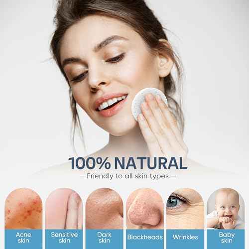 GAINWELL 100PCS Compressed Facial Sponges, Cleansing, for Personal Spa Esthetician Use, White