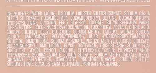 MONDAY SMOOTH SHAMPOO 798ML (Pack of 3)