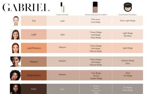 Gabriel Cosmetics Liquid Foundation, Organic Formula- 1 fl oz. (Natural Beige, 1.0)