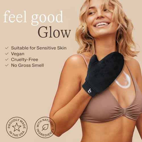 Self Tanner Tanning Mousse Kit - USA Made with Natural & Organic Ingredients, Self Tanner Mousse and Mitt, Tan Kit, Fake Tan Tanning Foam, Medium to Dark, Sunless Tanners Best Sellers