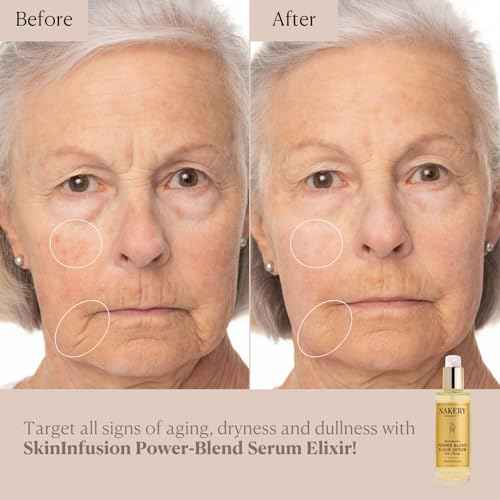 Nakery SkinInfusion Facial Oil Serum (5.07 Fl Oz), Anti Aging Collagen Serum with Hyaluronic Acid, Matrixyl 3000 and Vitamin C Oil, Moisturizing Brightening Treatment for Dark Spots and Dry Skin