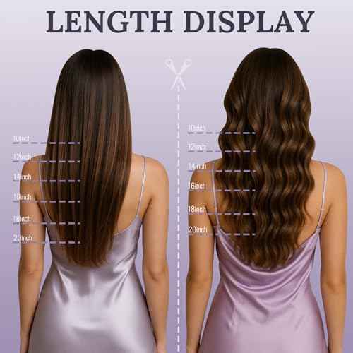 Fshine Wire Hair Extensions 20 Inch Olive Brown to Ash Brown and Blonde Layered Hairpiece with Transparent Fish Line Straight Real Human Hair Clip in Hair Extensions 80 G