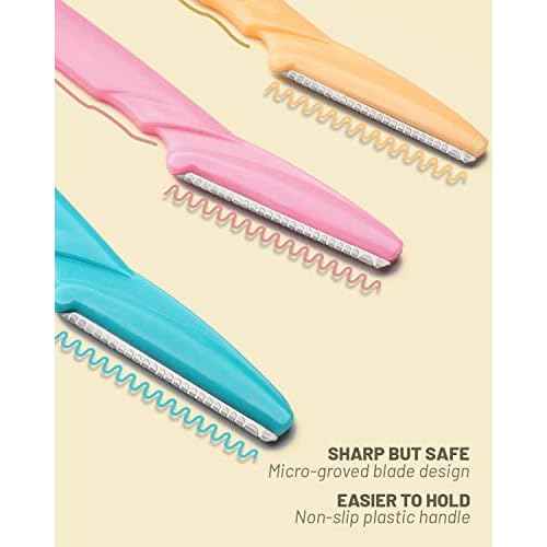 Eyebrow Razor for Women, 120 Pcs Dermaplaning Tool for Face Professional, Face Razor for Women Facial Hair Remover