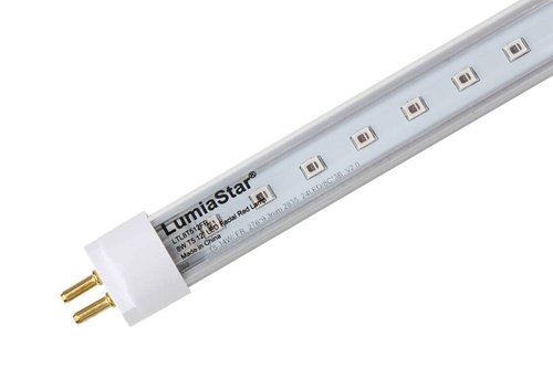 LumiaStar 3 Pack 8W 12" LED T5 Red Visible Light Tube Replace Fluorescent F15T5HO face Tube Directly to Upgrade Your Tabletop Facial Unit