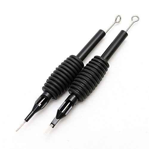 50PCS Disposable Sterilized Conjoined Tattoo Needles and Tubes Grip 5RL(19mm)