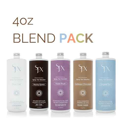 SunFX All Natural Tanning Solution Blend 5 pack 4 fl Oz