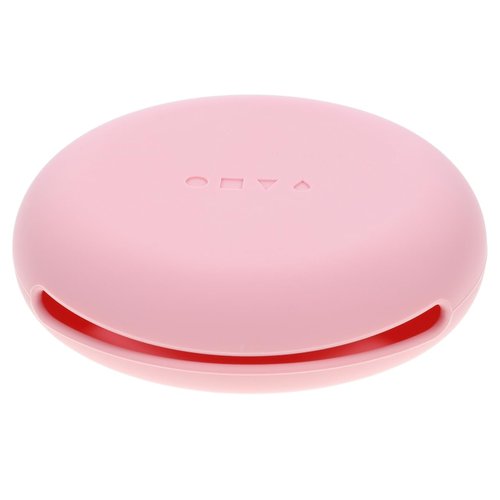 Healeved Silicone Cosmetic Box Small Makeup Puff Case Portable Powder Puff Holder Silicone Makeup Sponge Case Makeup Puff Holder for Travel Makeup Sponge Holder Travel Makeup Puff Holder, Pink
