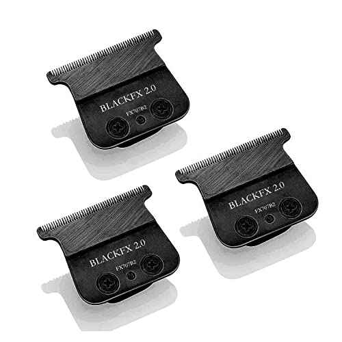 FX707ZB2 Replacement Blades Compatible with BaBylissPRO FX787 & FX726 Trimmers, for Outlining Hair Trimmers (FX787) and Trimmers (FX726) - black,3pcs