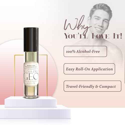 MOBETTER FRAGRANCE OILS Aqua Duo Geo Cologne Body Oil for Men (10ml Roll On)