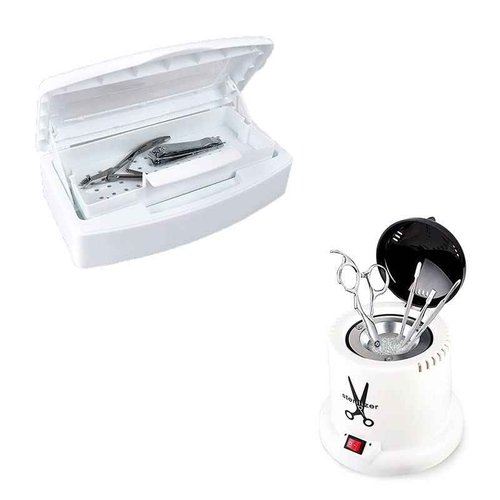 Nail Salon Must Have Nail Tools Cleaner for Scissors Tweezers Clippers Nail Art Tools Manicure Cleaning Clean Box for Nail&Hair Salon Nail Art Equiment Nail Tech