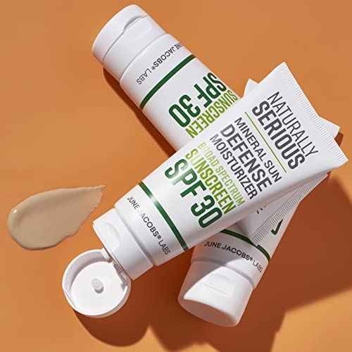 Naturally Serious | Mineral Sun Defense Moisturizer Broad Spectrum Sunscreen SPF 30, Mineral Sunscreen SPF 30, Sunscreen Moisturizer For Face, Vegan Skincare, Cruelty-Free Skincare