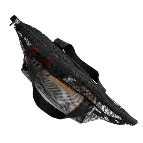 Mesh Shower Caddy Bag Portable Hanging Toiletry and Bath Organizer with Zipper for Travel, Gym, Camping, College Dorms, Beach
