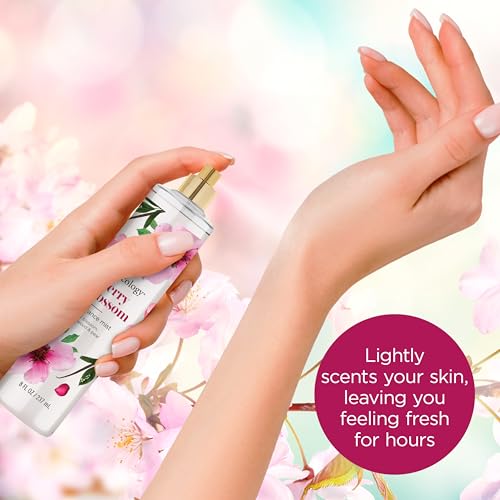 Bodycology Long-Lasting Fragrance Body Mist, Cherry Blossom, 8 fl oz (Pack of 2)