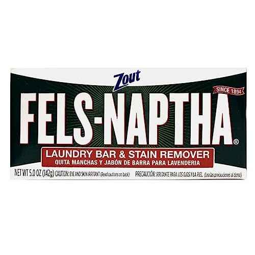 Purex Fels-Naptha Laundry Bar & Stain Remover, 5.0 OZ (Pack of 24)