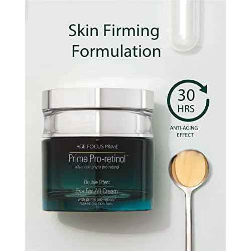 Isa Knox AGE FOCUS Prime Double Effect Eye For All Cream Set (3.4fl oz) - Korean Skincare Set, Lightweight Rich Eye Cream, Toner, Emulsion by LG Beauty. Daytime Retinol.