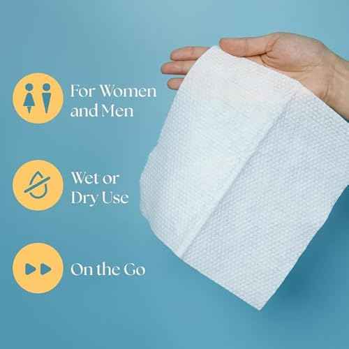 Disposable Face Towels, 3 Pack (210 Total), Enriched with Camellia Extract, Large Facial Cleansing Wipes, Quick-Dry Makeup Remover Cloths, Soft Towelettes for Women & Men - 7.9"x7.9"