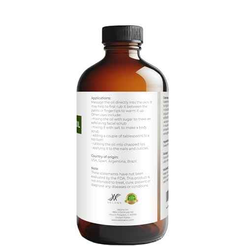 velona Sweet Almond Oil - 16 Fl Oz in Glass Bottle | 100% Pure and Natural Carrier Oil |Cold Pressed | Skin, Hair, Body & Face Moisturizing | Use Today - Enjoy Results¡¦