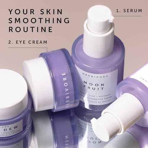 HERBIVORE Bakuchiol Retinol Alternative - Bakuchiol + Peptides, Smooths Skin, Reduces Fine Lines, Wrinkles & Puffiness, Plant-based, Vegan, Cruelty-free