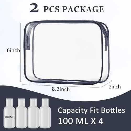 COSHAYSOO Clear Makeup Bag Sunscreen Pouch with Letter Patches Summer Beach Essential Stuff Accessories Birthday Christmas Gifts for Women Mom Teacher Nurse