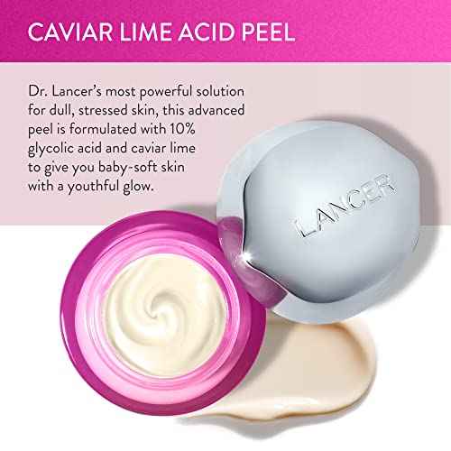 Lancer Skincare Caviar Lime Acid Peel, Retinol Facial Chemical Peel with Brightening Glycolic Acid, 1.7 Fluid Ounces¡¦
