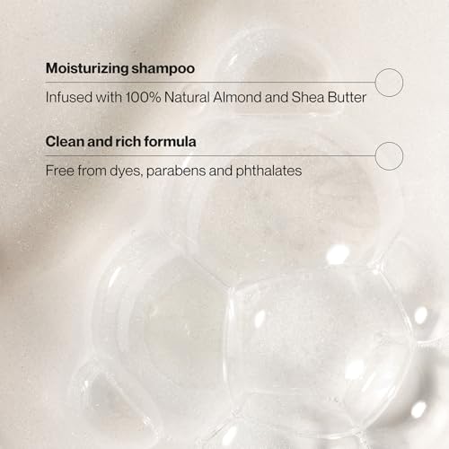 Suave Almond Shea Butter Moisturizing Shampoo 2-Size Bundle, Clarifies & Replenishes Dry, Damaged Hair