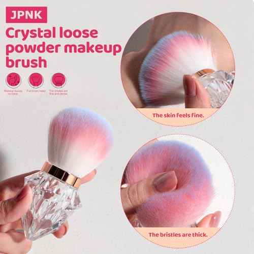 JPNK 20PCS Makeup Sponges Set with Powder Puff Brush for Liquid, Cream, and Powder And Small Mini Figure Makeup Sponge