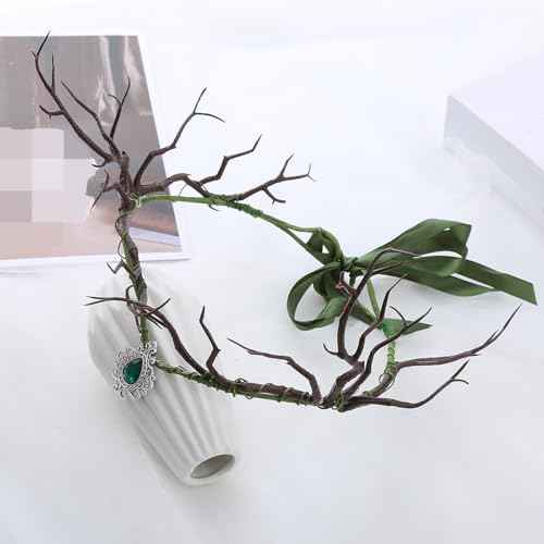 Vivivalue Floral Crown Women Flower Headband Floral Headpiece Halo Wedding Party Festival Photos
