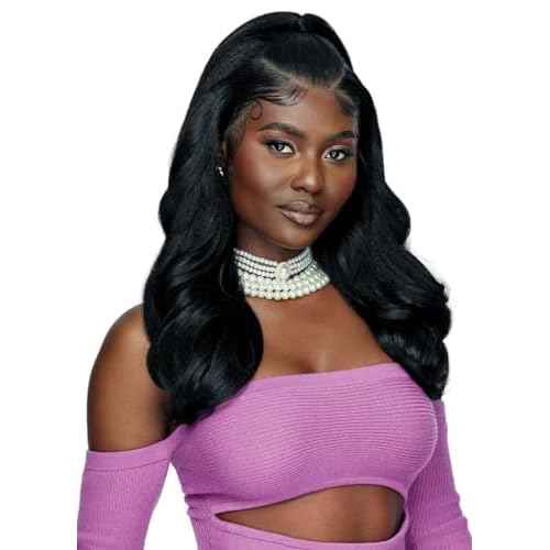 Outre Lace Front Wig - Perfect Hair Line 13X4 - Swoop Series - Swoop 2 (BURGUNDY FLAME)