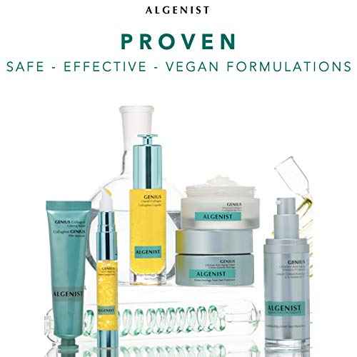 Algenist POWER Recharging Night Pressed Serum - Overnight Treatment to Refine Dull, Uneven Texture with Algae, Collagen & Coconut Water - Non-Comedogenic & Hypoallergenic (2 oz)