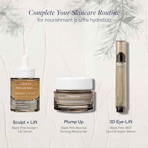 KORRES Black Pine 3D Eye-Lift Super Serum, Under Eye Serum for Dark Circles 15 Ml