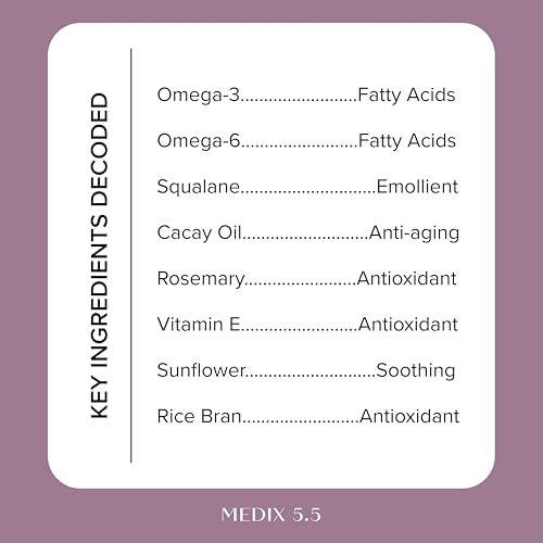 MEDIX Body & Face Moisturizer 20% Vitamin F Oil Hydrating Body Booster & Face Serum | Concentrated Vitamin F + Vitamin E Oil Super Serum For Skin Barrier | Crepey Skin Treatment, 1.7 Fl Oz