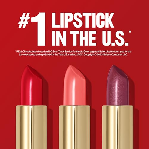 Revlon Lipstick, Super Lustrous Lipstick, Creamy Formula For Soft, Fuller-Looking Lips, Moisturized Feel in Pinks, Pink In The Afternoon (415) 0.15 oz