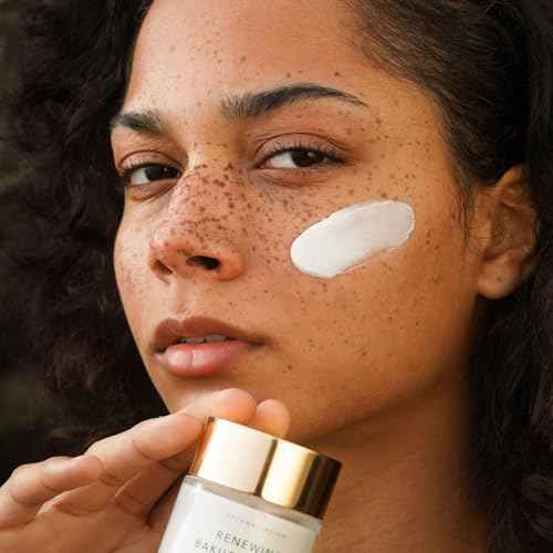 RANAVAT Renewing Bakuchi Face Cream - Daily Face Moisturizer with 12 Hour Hydration to Boost Skin Barrier Function - Softens Fine Lines + Wrinkles with Lotus Flower, Bakuchi & Ashwagandha (1.7 oz)