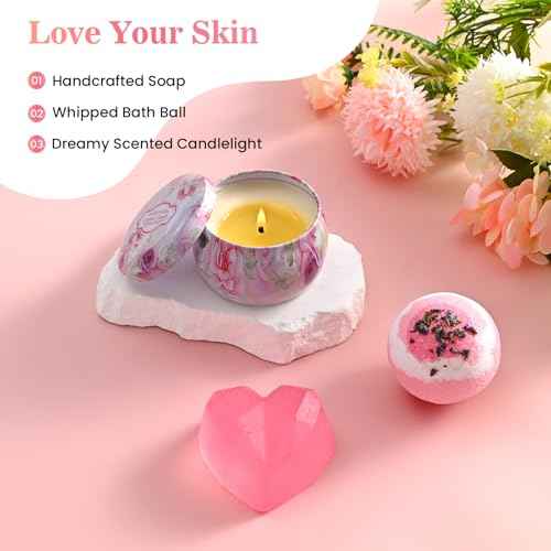 Happy Birthday Gifts for Women Mom Her Friend Sister Wife Grandma, Self Care Gifts Get Well Gifts Unique Relaxing Spa Gift Basket Set, for Women Mom Wife Grandma Friends Sister