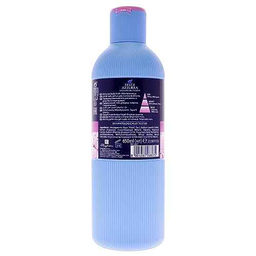 Felce Azzurra Sakura Flowers - Oriental Essence Body Wash - Fine And Elegant Fragrance - Transparent Freshness Of The Freesia - Cherry Blossom Melts With The Delicacy Of The Peony Petals - 22 Oz