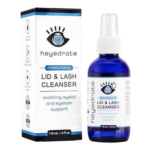Lid and Lash Cleanser ? 4oz Glass Bottle ? Pure Hypochlorous Acid Spray for Soothing Dry Eye Irritation ? Daily Eyelid & Lash Cleanser?