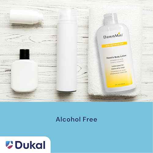 Dukal HL08 Dawn Mist Hand and Body Lotion with Dispensing Cap, 8 oz. Bottle, Pack of 48