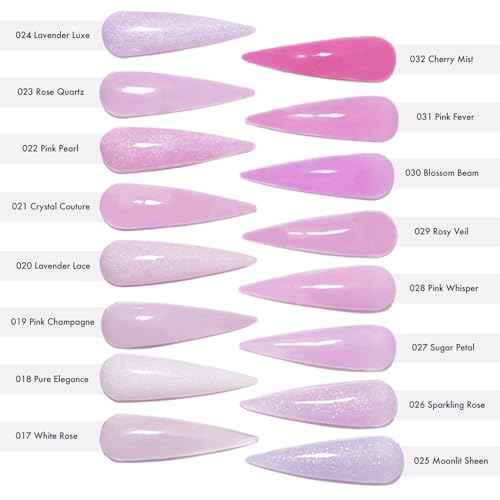 MakarttPro Acrylic Powder - 56g/2oz Nail Cover for Extension, Perfect for Professional Private Nail Technicians - Color: Cherry Mist