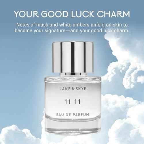 Lake & Skye 11 11 Eau de Parfum Travel Spray, Long Lasting Fragrance, 0.5 fl oz (15 ml) - Skin Musk, Clean, Vegan, Paraben-Free, Cruelty-Free