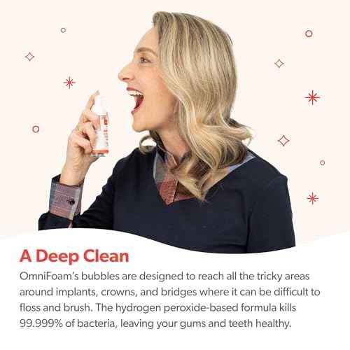Eversmile OmniFoam Dental Cleaner ? Cleaning Foam for Implants, Crowns, and Bridges ? Pack of 2, 50ml Bottle