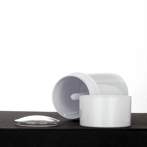 COSIDEA 6pcs White Round empty 75g / 2.5OZ deodorant containers Bottom Filling large twist up tubes for hair wax chapstick bottle