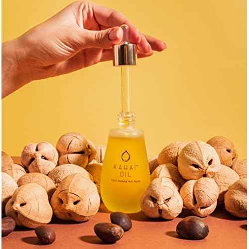 Kahai Oil Natural Anti Aging Face & Body Oil 100% Pure Cacay Cold Pressed Reduce Wrinkles & Fine Lines, Firms Skin, Elasticity Deep Hydration For Face, Neck, Decollete, Hands, Hair All Skin Types 30ml