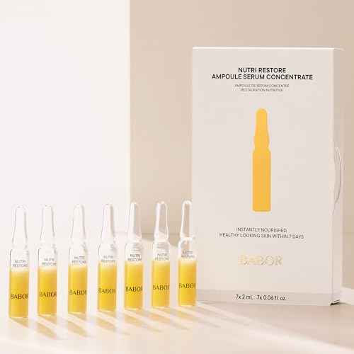 BABOR Nutri Restore Restorative Serum Ampoules for the Face, for Intensely Nourished and Healthy Skin, Vegan Formula, with Amino Acids and Argan Oil, Ampoule Concentrates, 7 x 2 ml