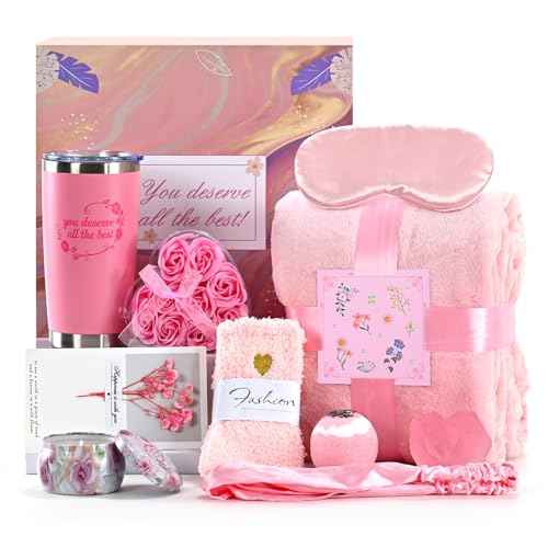 Happy Birthday Gifts for Women Mom Her Friend Sister Wife Grandma, Self Care Gifts Get Well Gifts Unique Relaxing Spa Gift Basket Set, for Women Mom Wife Grandma Friends Sister