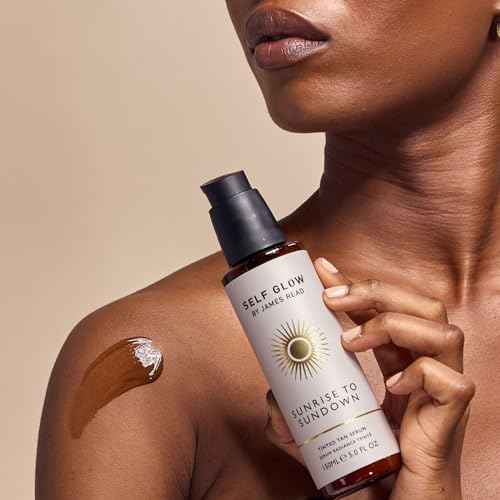 Self Glow by James Read - Sunrise to Sundown Tinted Tan Serum | Instant, Customizable Glow | Hydrate, Nourish, Soften | Non-Allergen Fragrance, Silicone + Drying Alcohol-Free (150mL | 5 fl oz)