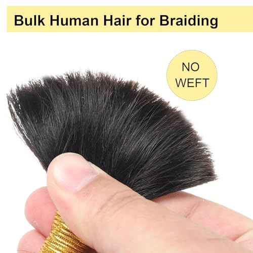 Human Braiding Hair For Boho Braids Human Curly Braiding Hair Bulk Human Hair For Braiding No Weft Human Hair Bundles For Braiding 100% Human Hair 1 Pack-2 Bundles 100g