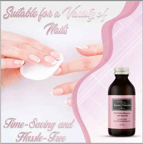 Karma Nail Polish Remover Wipes and Natural Rose Oil Nail Polish Remover - Non Toxic, Vegan, Cruelty Free